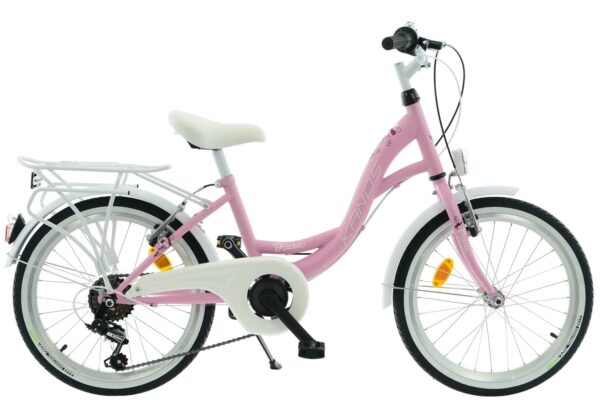 rower dziecięcy kands diana 20", 100 140 cm, różowy