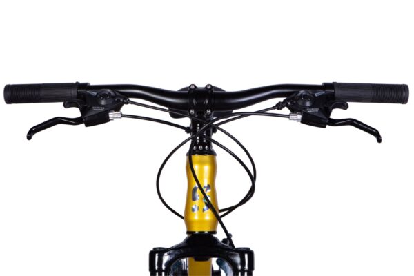 WIDOK HUDROWY kierownicy roweru górskiego