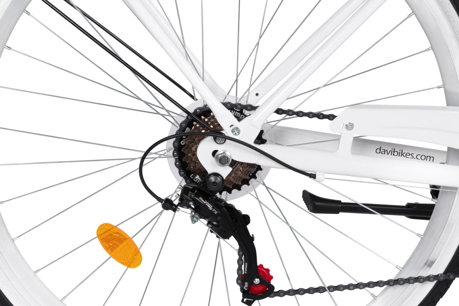 Zbliżenie na tylne koło roweru