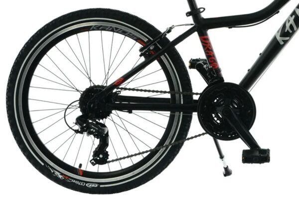 Närbild av cykelrear och pedal