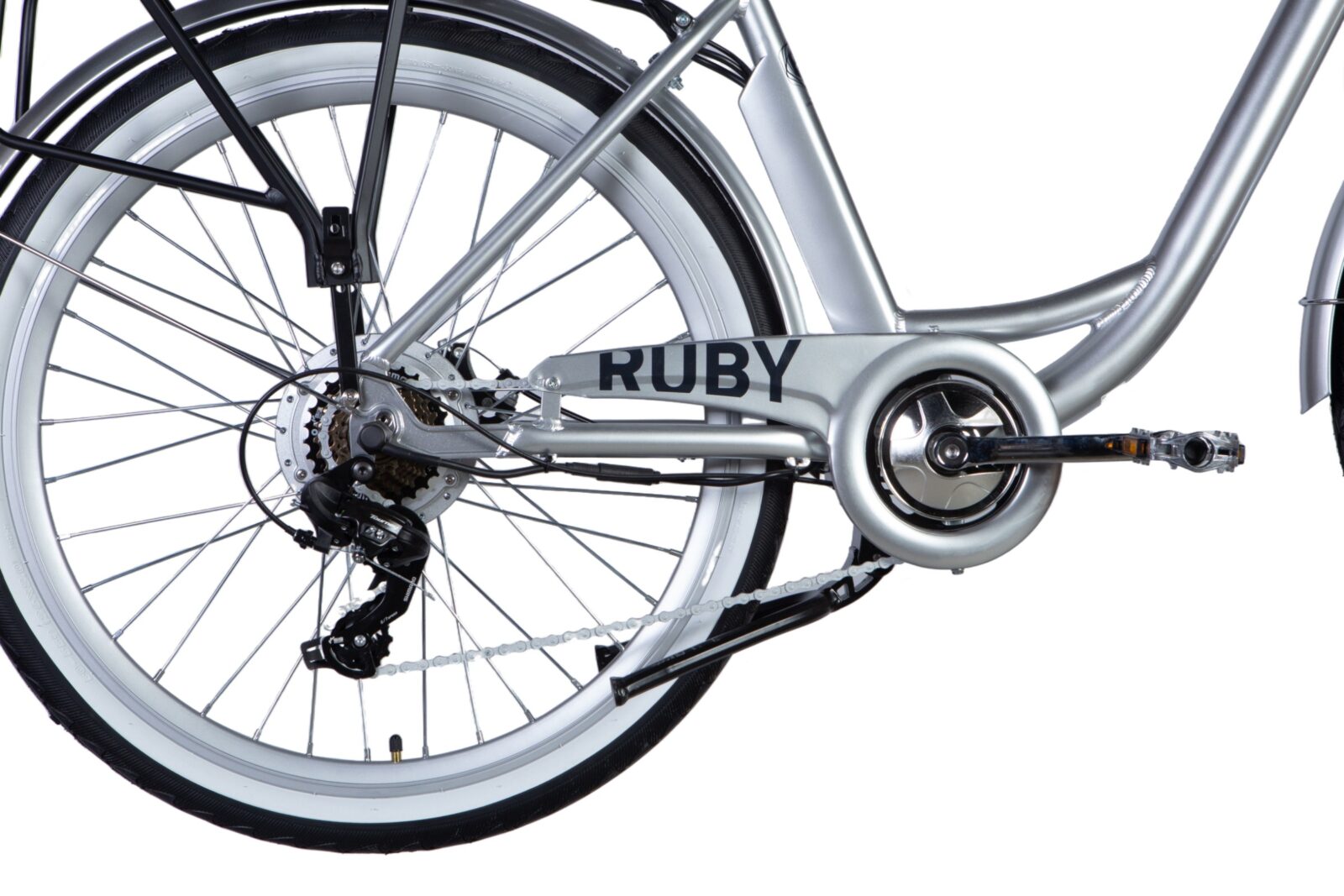 Detal roweru miejskiego model Ruby.