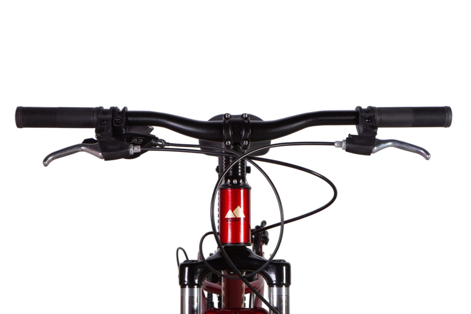 Kierownica rowerowa z czarnymi uchwytami