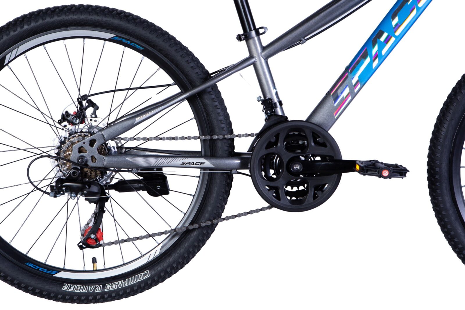 rower dziecięcy mars 24", 130 160 cm, 21 biegów, czarny/czerwony (copy)