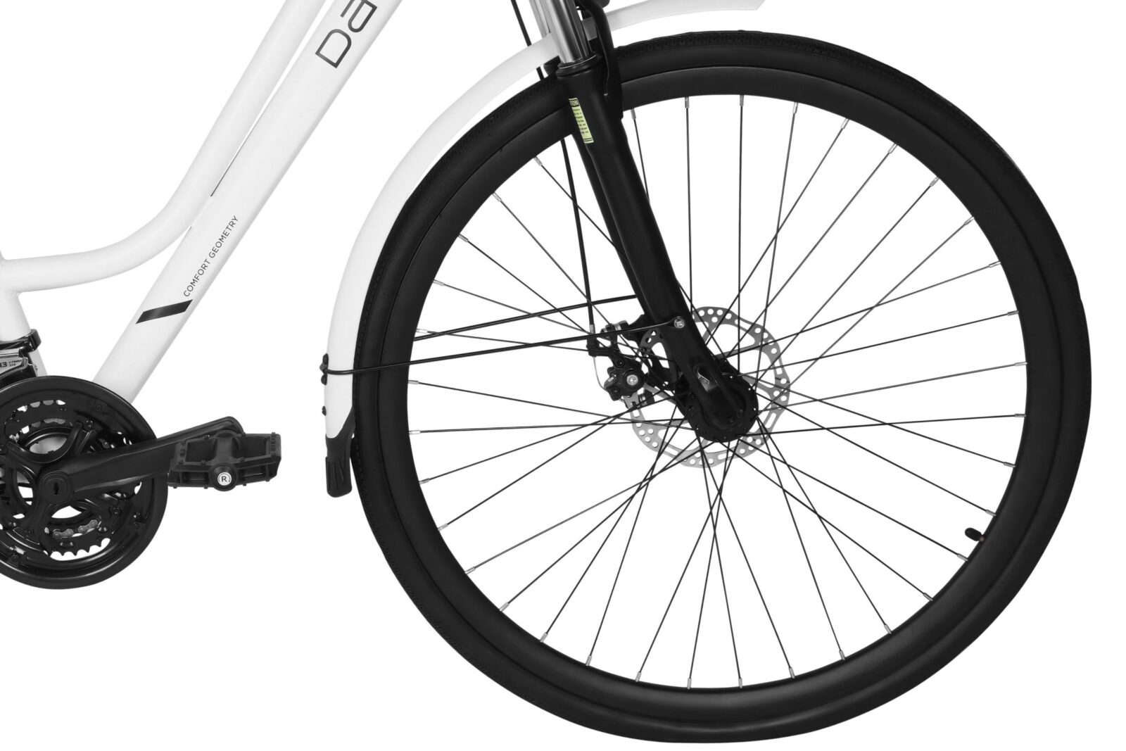 rower trekkingowy davi adventuro 28", 160 185 cm, 21 biegów, biały