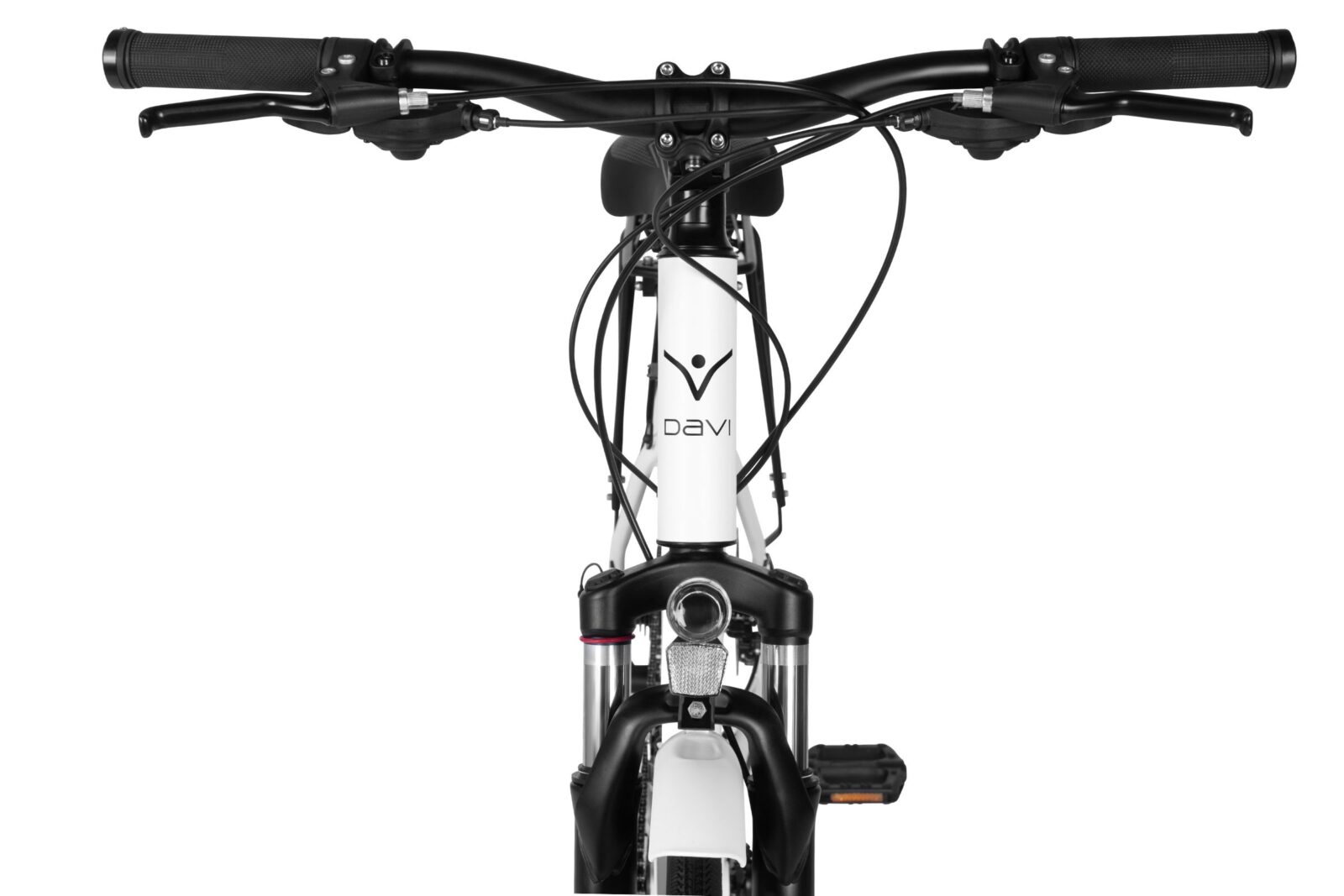 rower trekkingowy davi adventuro 28", 160 185 cm, 21 biegów, biały