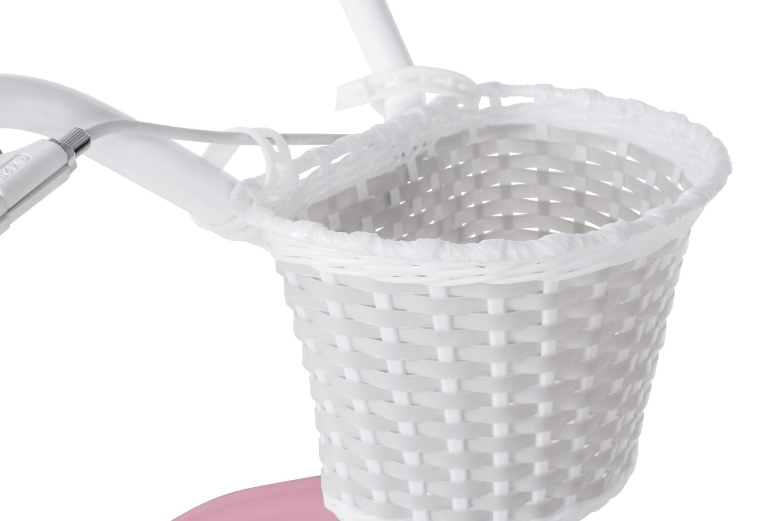 rower dziecięcy davi molli 16", 95 110 cm, 1 bieg, różowy