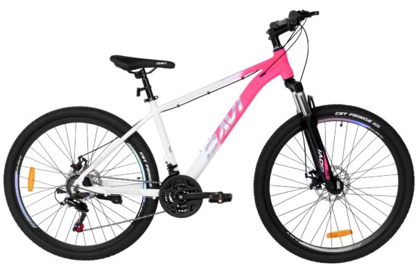 rower górski mtb davi bella aluminium, 27,5", 160–185 cm, 21 biegów, biały/różowy (kopia)