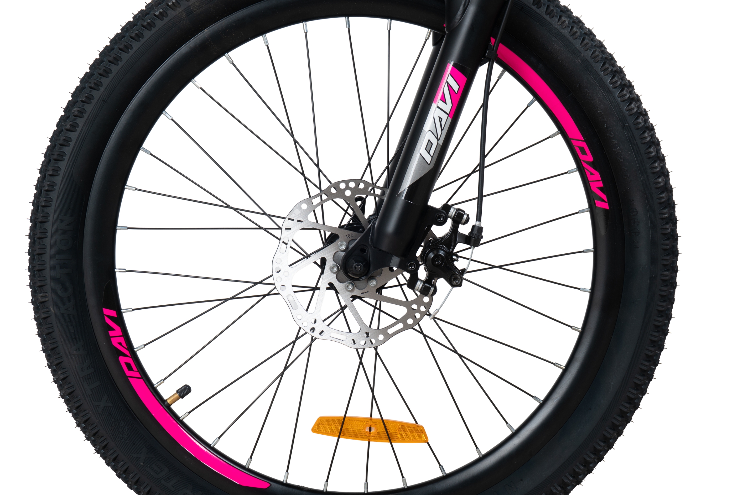bicicleta copii davi bonita 24", 130 160 cm, 21 viteze, roz/alb (copy)