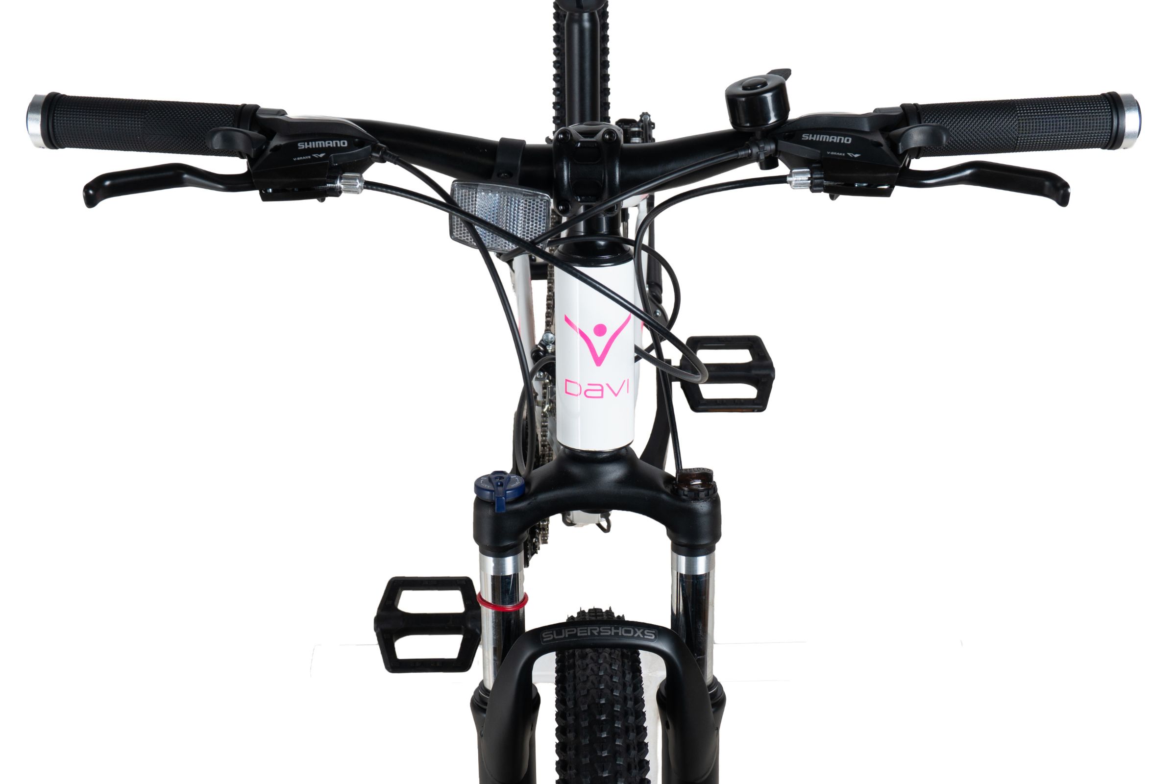 rower górski mtb davi bella aluminium, 26", 145 170 cm, 21 biegów, różowy/ biały