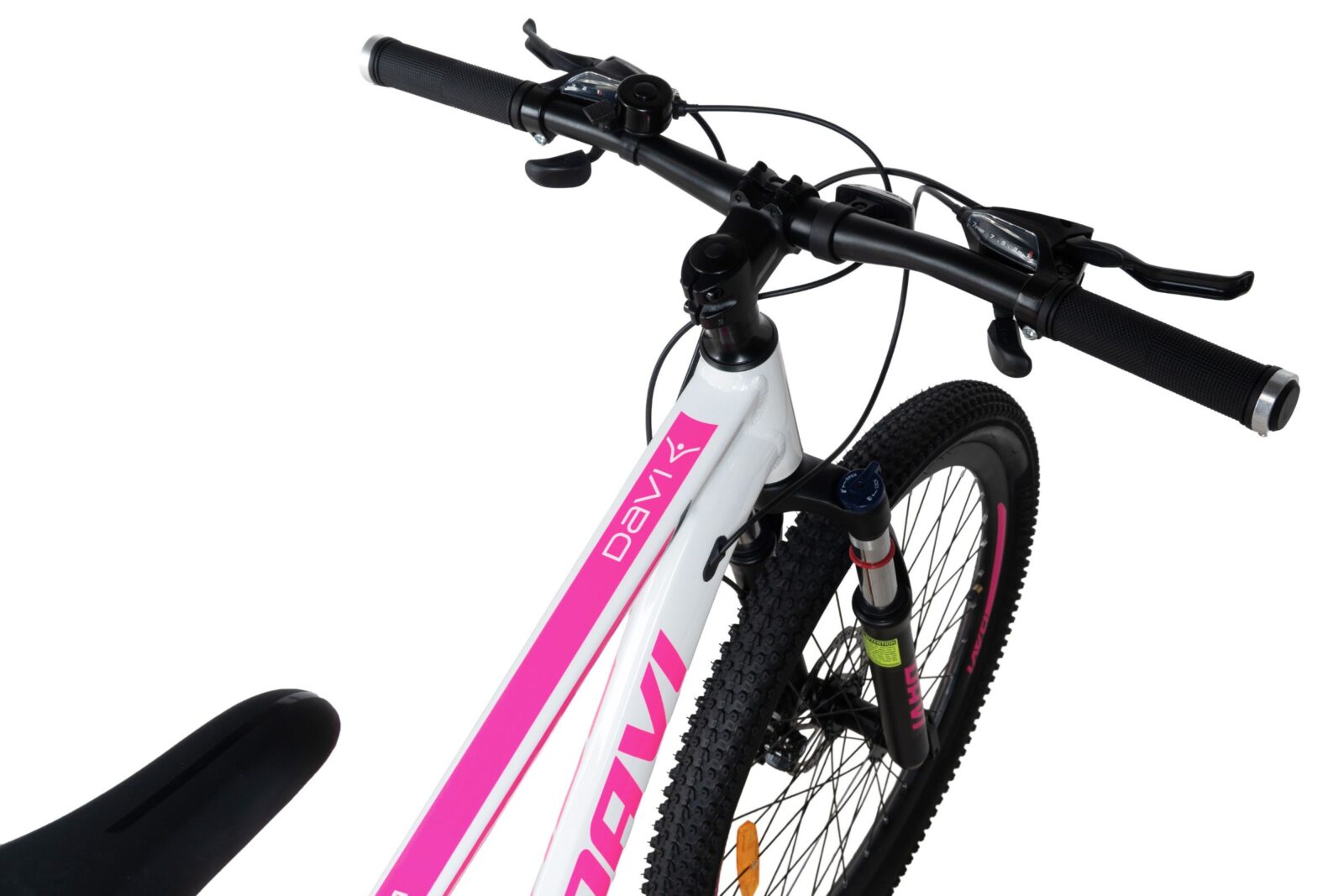 rower górski mtb davi bella aluminium, 26", 145 170 cm, 21 biegów, różowy/ biały