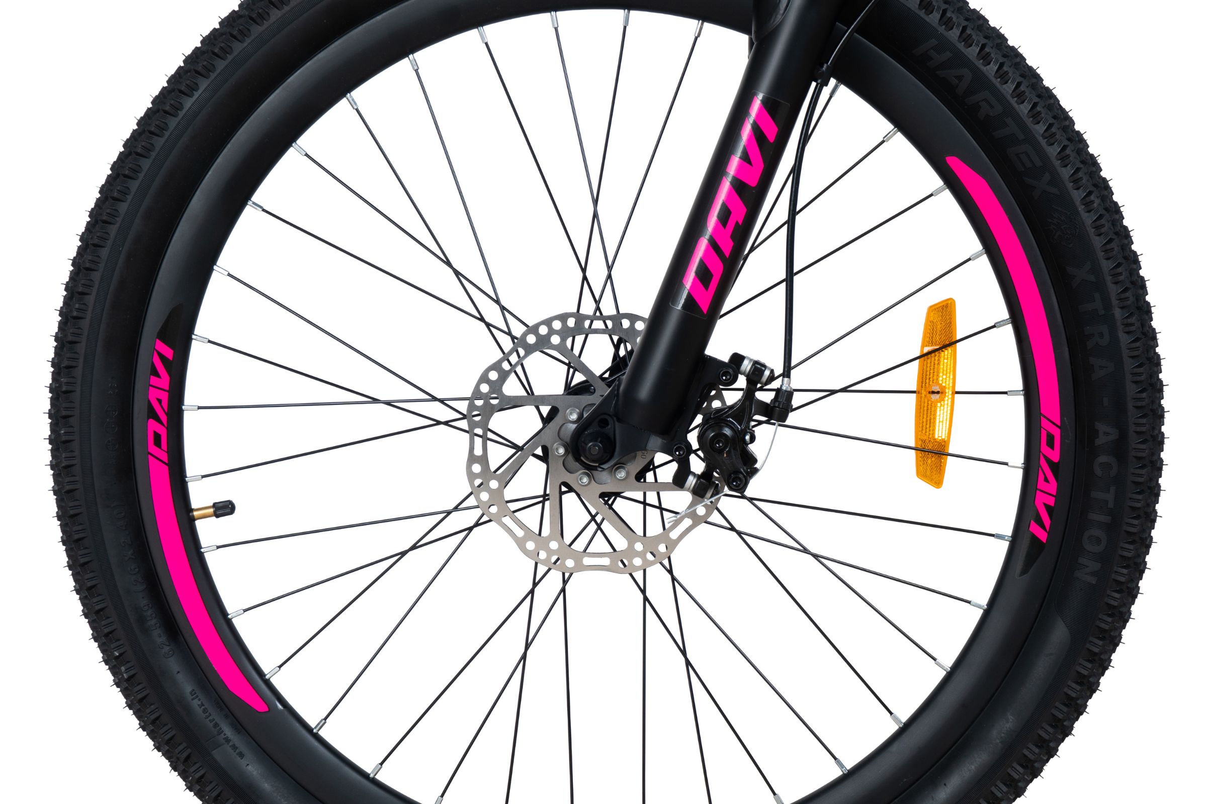 rower górski mtb davi bella aluminium, 26", 145 170 cm, 21 biegów, różowy/ biały