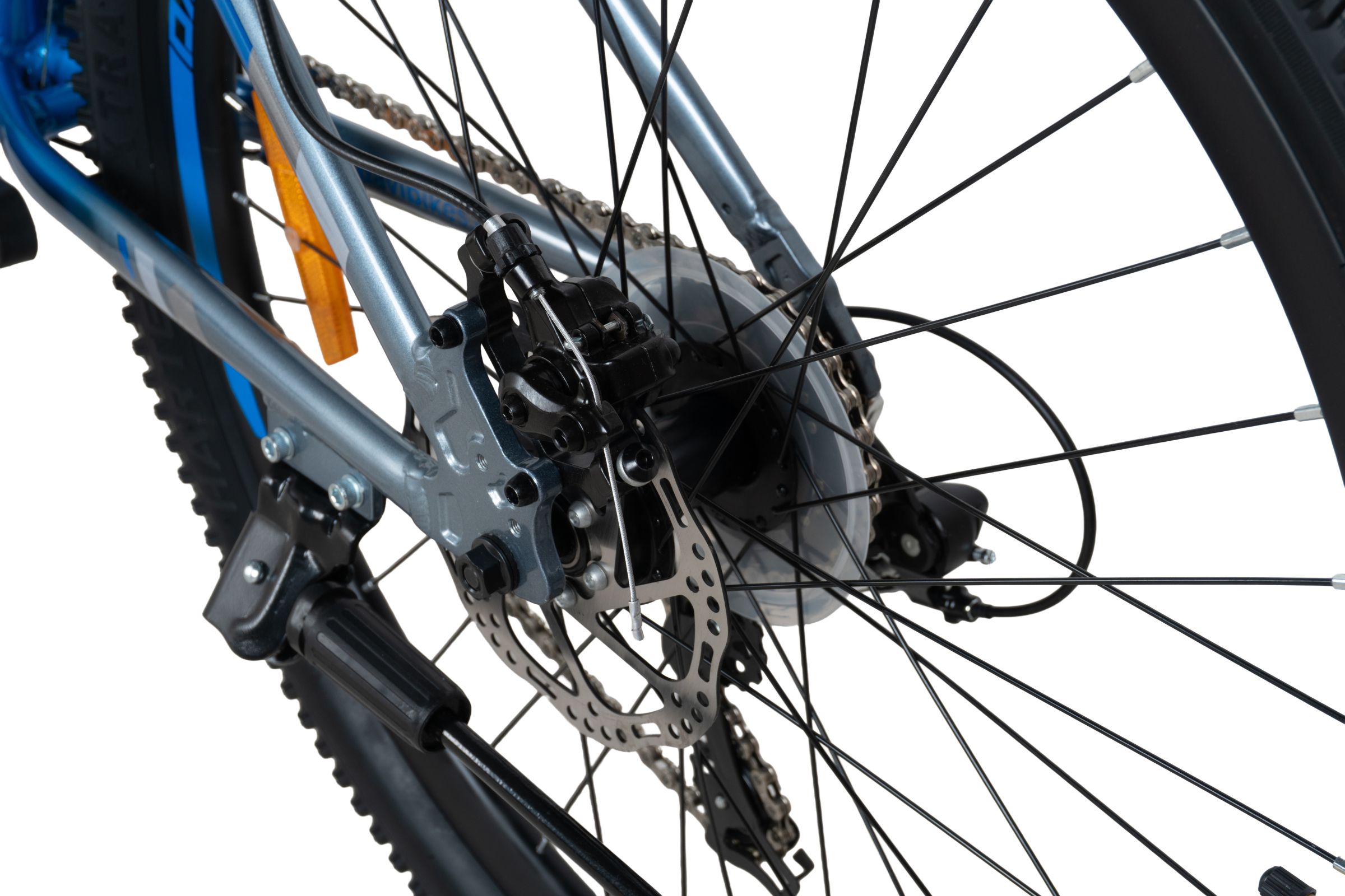 rower górski mtb davi montaro aluminium, 26", 145 170 cm, 21 biegów, szary/niebieski
