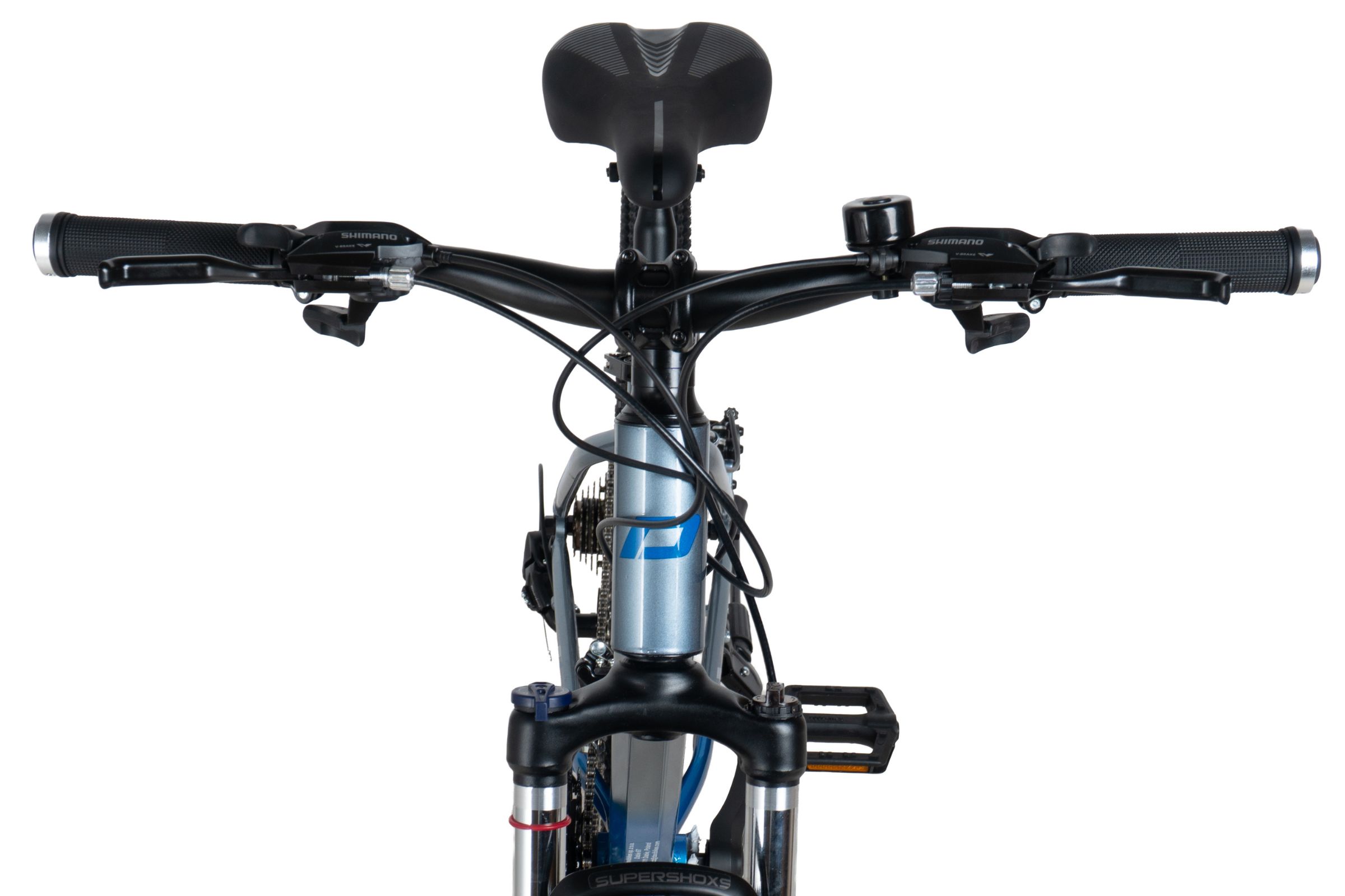 rower górski mtb davi montaro aluminium, 26", 145 170 cm, 21 biegów, szary/niebieski