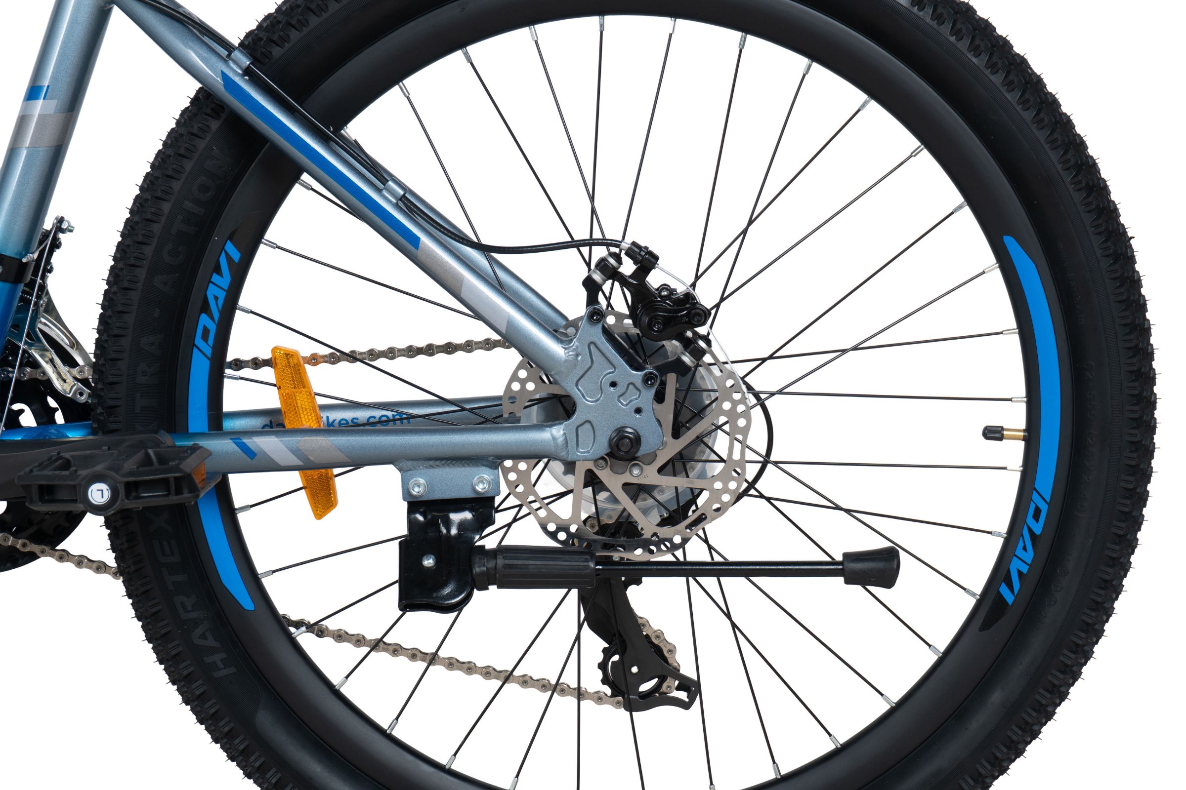 rower górski mtb davi montaro aluminium, 26", 145 170 cm, 21 biegów, szary/niebieski