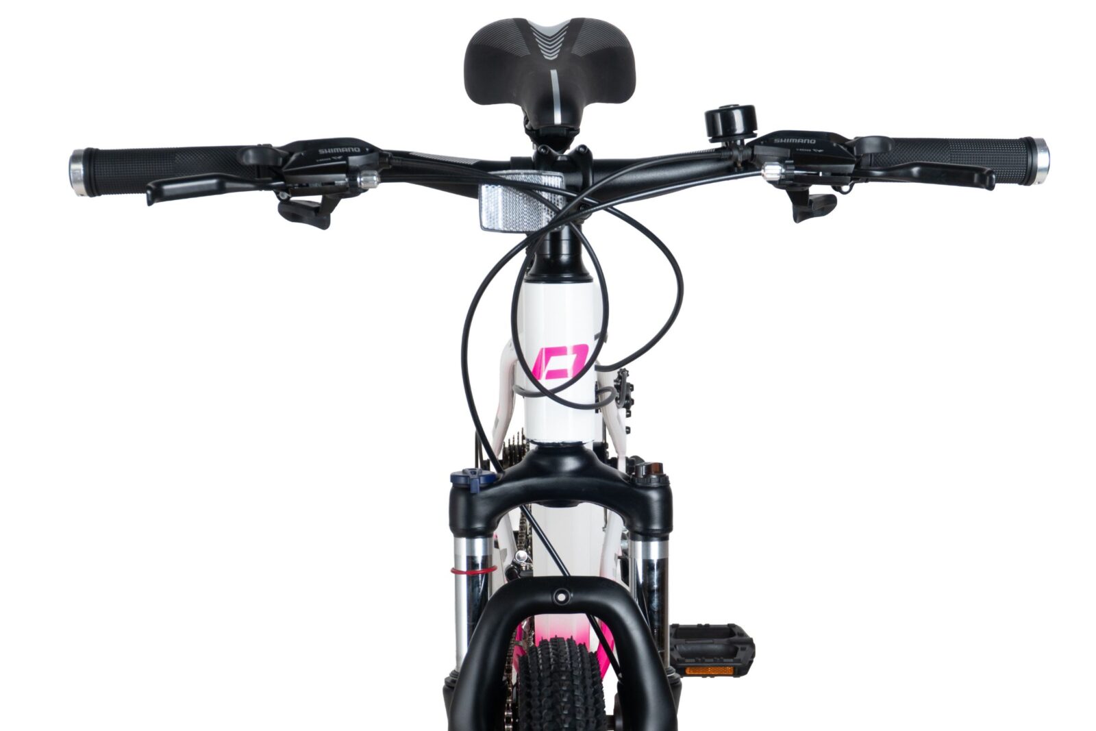 rower górski mtb davi bella aluminium, 27,5", 160–185 cm, 21 biegów, różowy/ biały