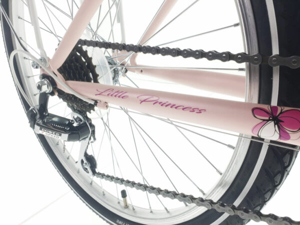 rower dziecięcy kands giulietta 24", 130 165 cm, 18 biegów, różowy