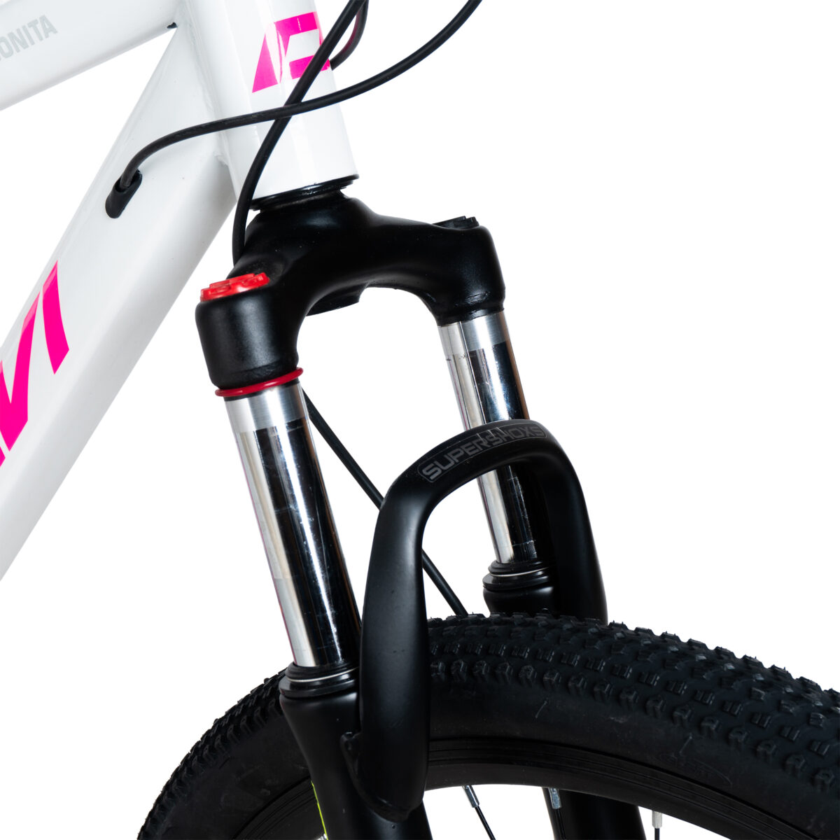 rower górski mtb davi bonita 27,5", 160–185 cm, 21 biegów, biały/różowy (copy)