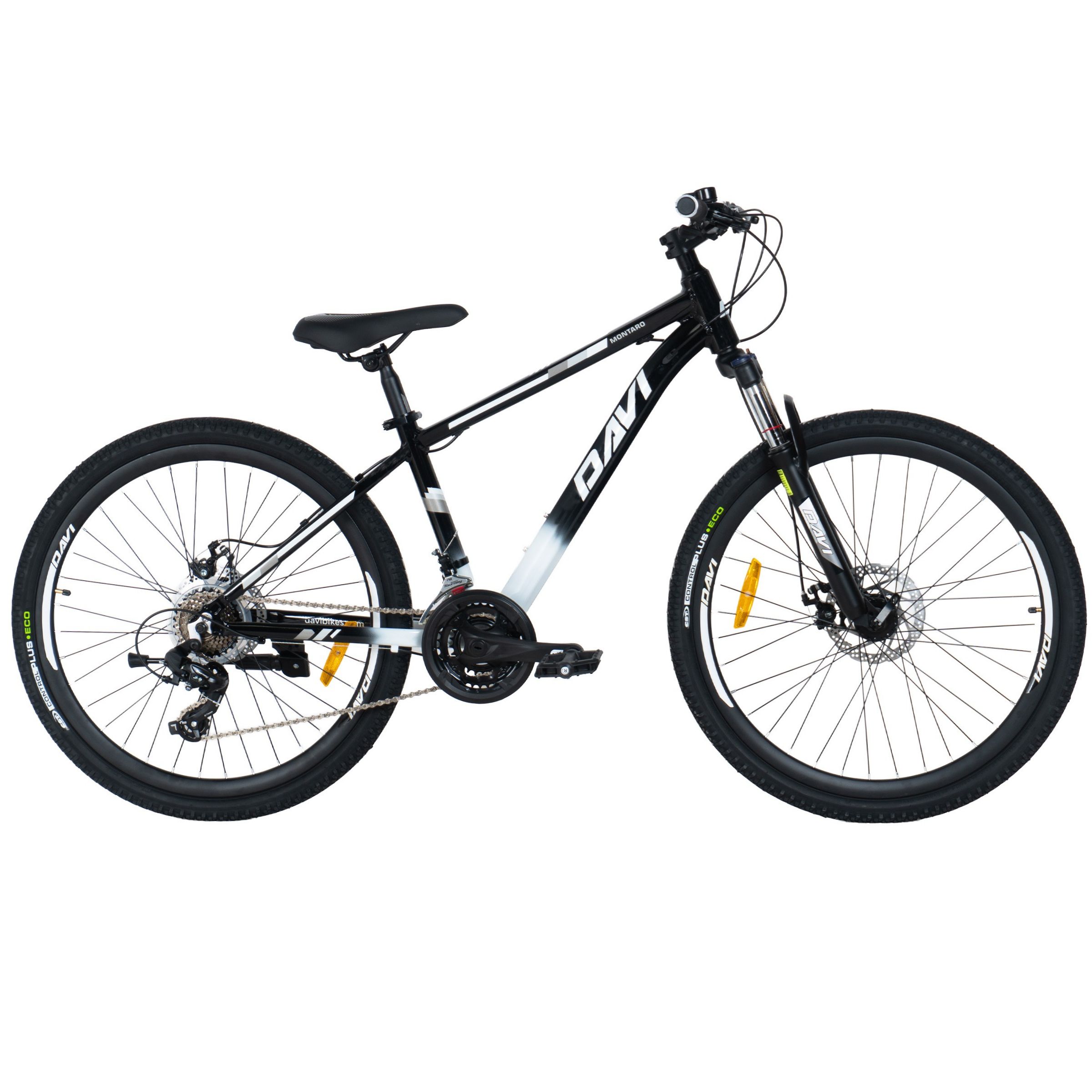 Rower górski MTB Davi Montaro Aluminium, 26", 145-170 cm, 21 biegów, czarny/biały