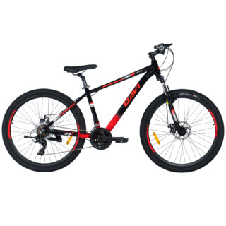 Rower górski MTB Davi Montaro Aluminium, 27,5", 160-185 cm, 21 biegów, czarny/czerwony