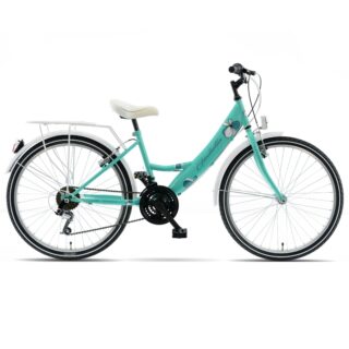 Rower dziecięcy Kands Giulietta 24", 130-165 cm, 18 biegów, zielony